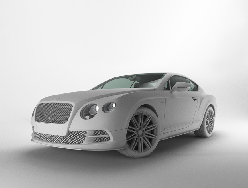 Bentley Continental GT Speed CGI Model